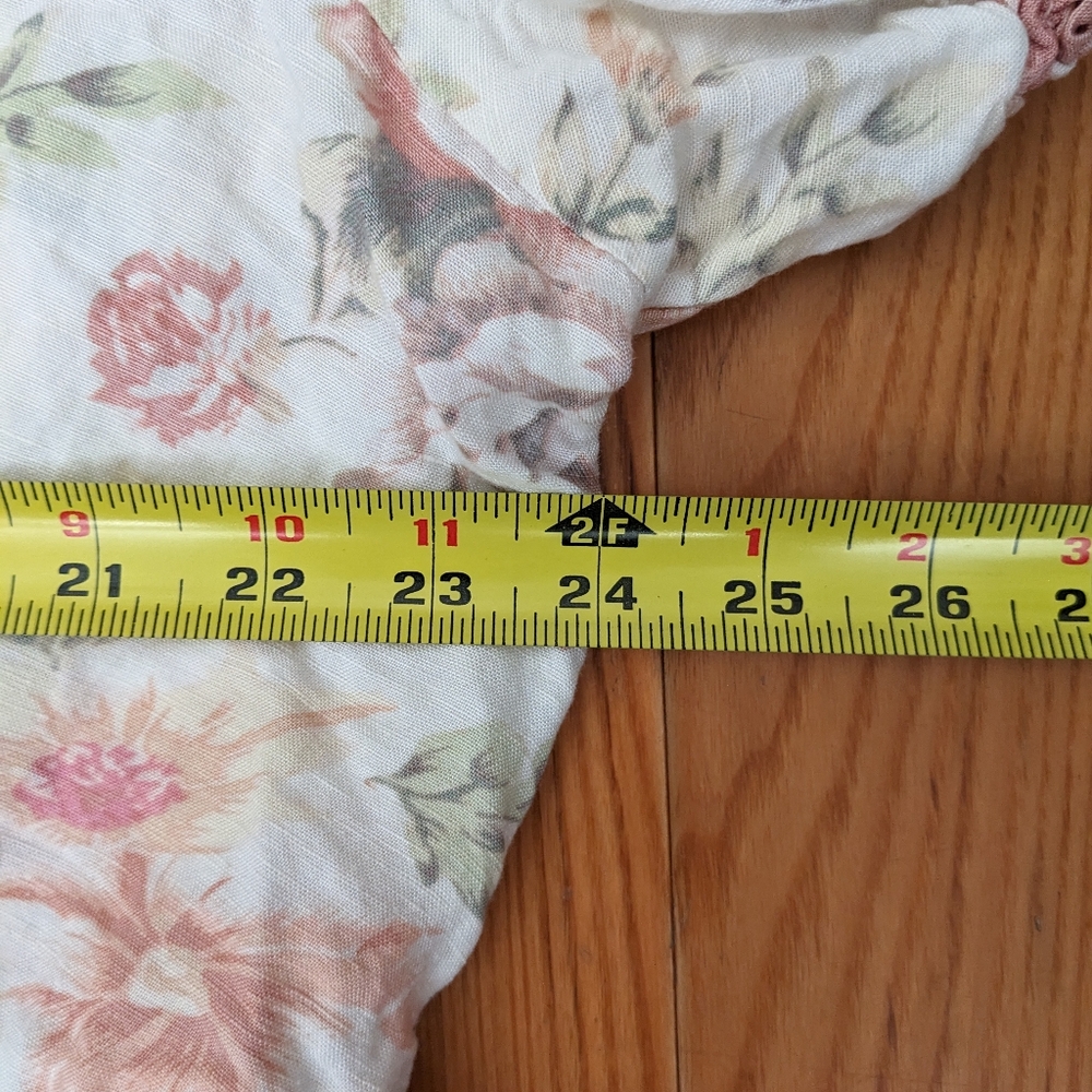 H&M Floral Linen Blend Dress Size XXL - Picture 6 of 8